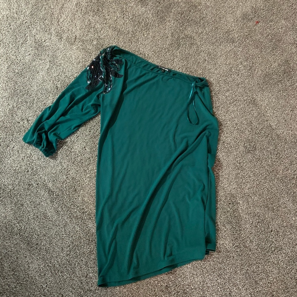 A one shoulder dress